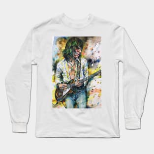 JEFF BECK watercolor portrait .2 Long Sleeve T-Shirt